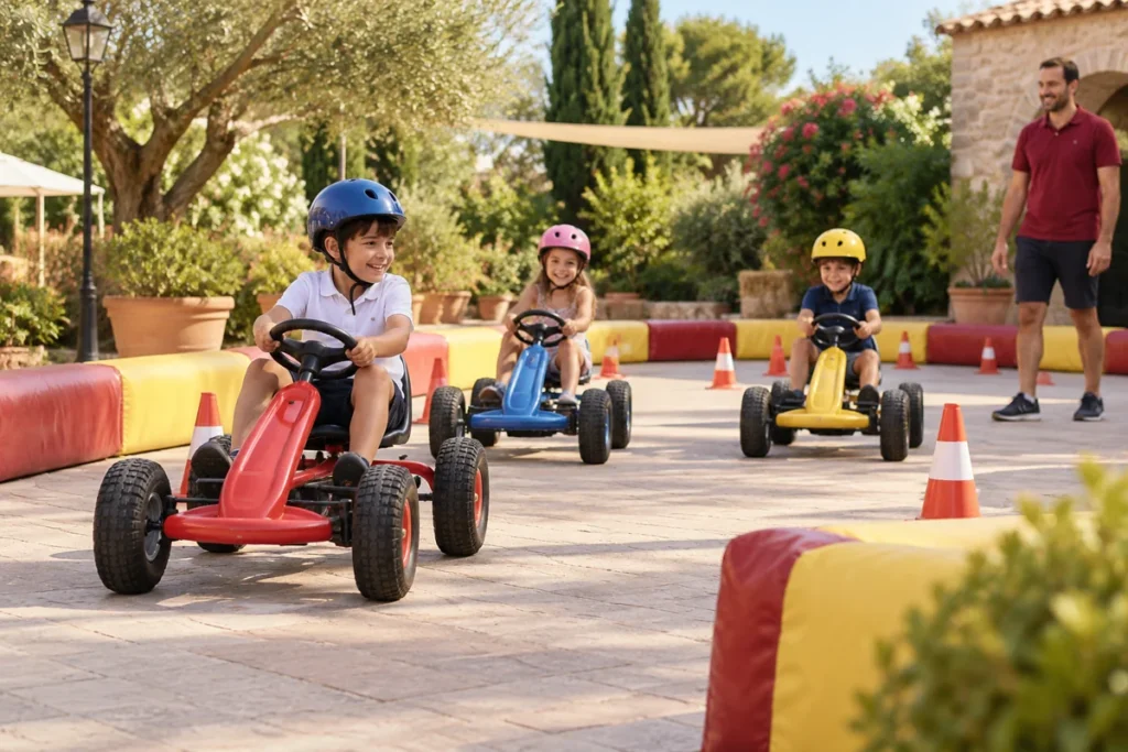 Circuito de Kart de Pedales · recreación visual