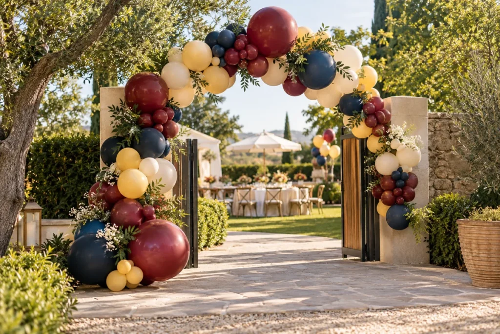 Decoración con Globos de Helio · recreación visual