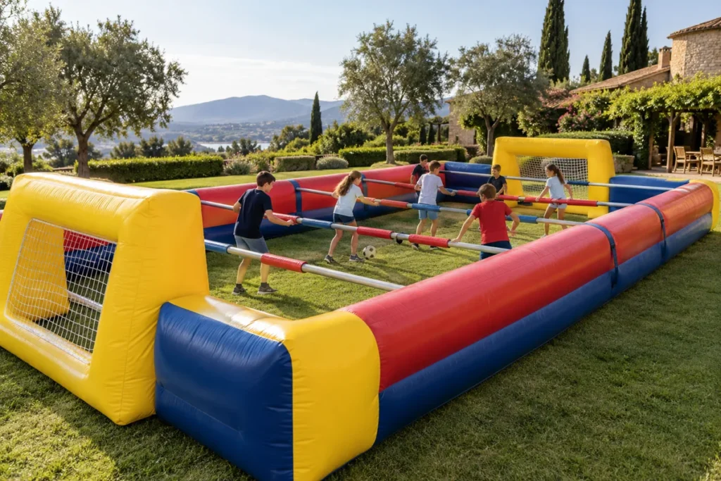 Futbolín Humano · recreación visual