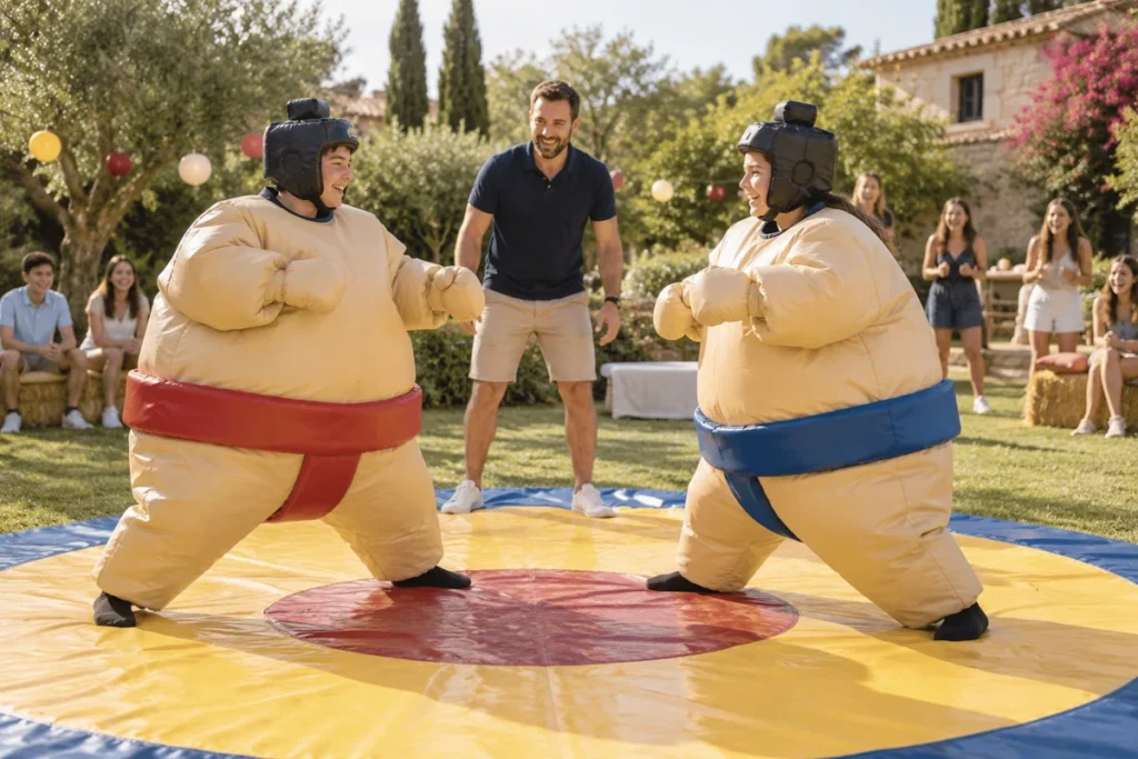 Luchadores de Sumo · recreación visual