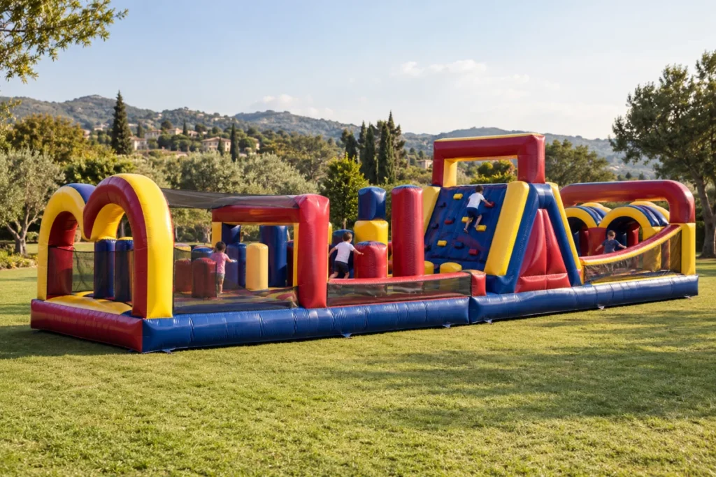 Multipista Hinchable · recreación visual